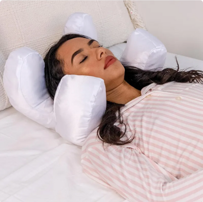 Anti-Wrinkle Beauty Pillow with Cotton Filling - Free Size