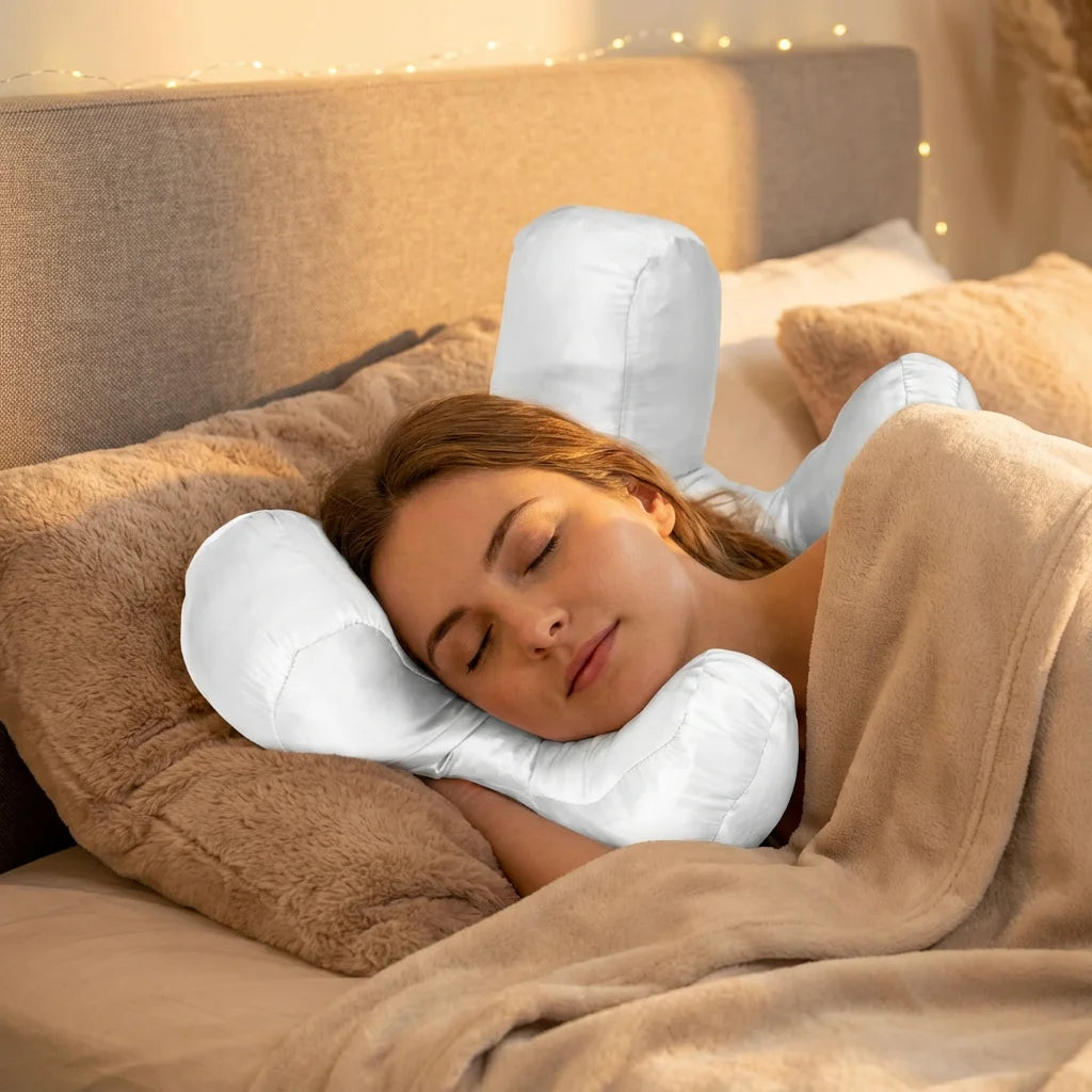 Anti wrinkles-aging pillow Beauty Pillow Face pillow for beauty sleep  Back Sleep pillow with a free pillow case
