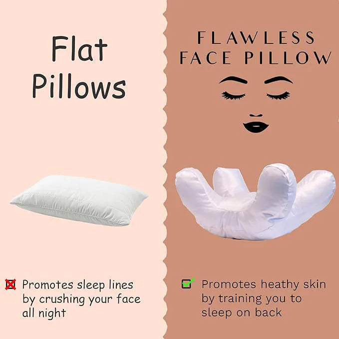 Anti-Wrinkle Sleep Pillow in use