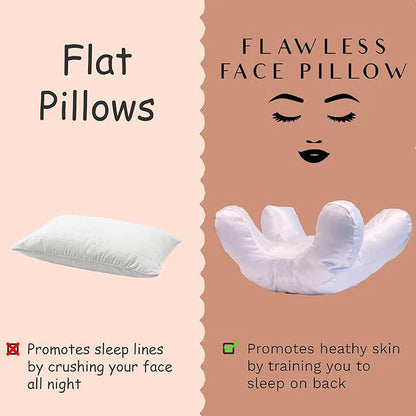 Anti-Wrinkle Sleep Pillow in use